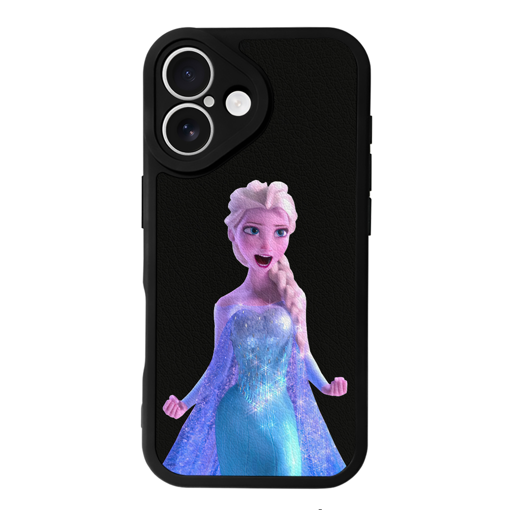（画像用） アナと雪の女王 アンナ エルサ Frozen Anna Elsa 【iPhone 16シリーズ対応】シリコンスマホケース（レザー調） 材質：シリコン